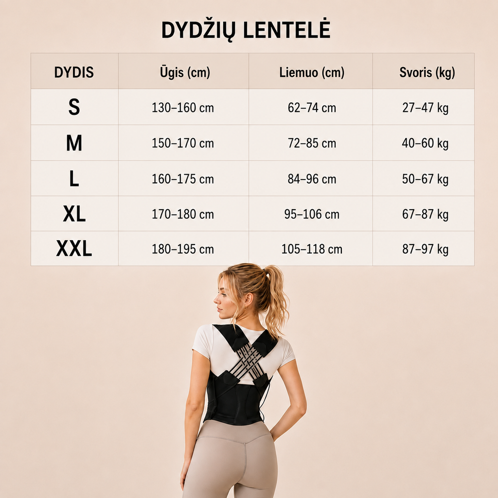 Laikysenos korektorius - Unisex